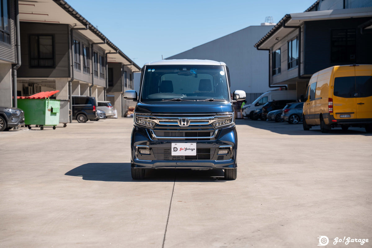 2021 Honda N-BOX Custom L Turbo Blue x Silver